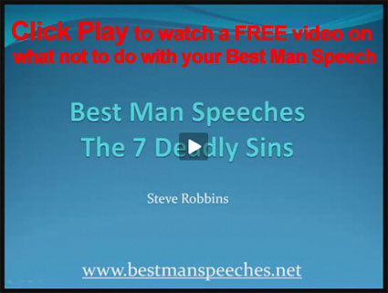 Best Man Speeches - The 7 Deadly Sins